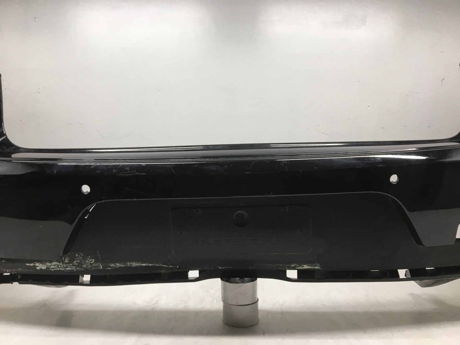 Rear Bumper Cover Porsche Macan Turbo Sport Design w/Sensor Holes 2015-2017 OEM3