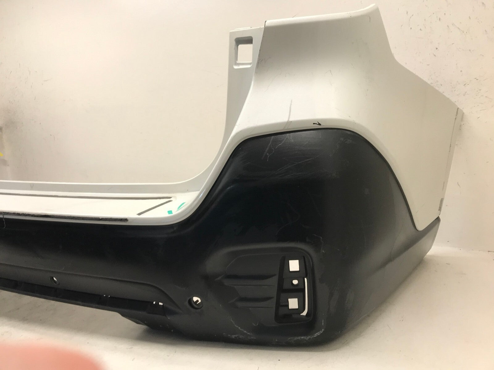 Rear Bumper Cover White Subaru Outback 2020 w/Sensor Holes 57704AN31A OEM