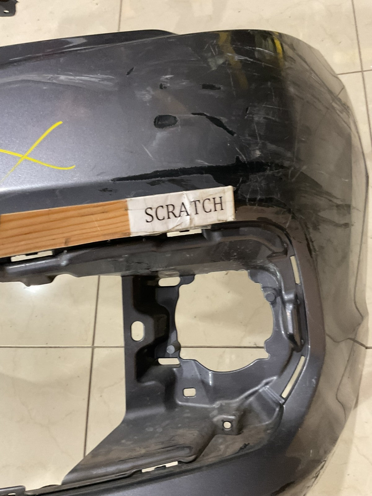 Front Bumper Cover Grey 2016-2018 Acura RDX CAPA