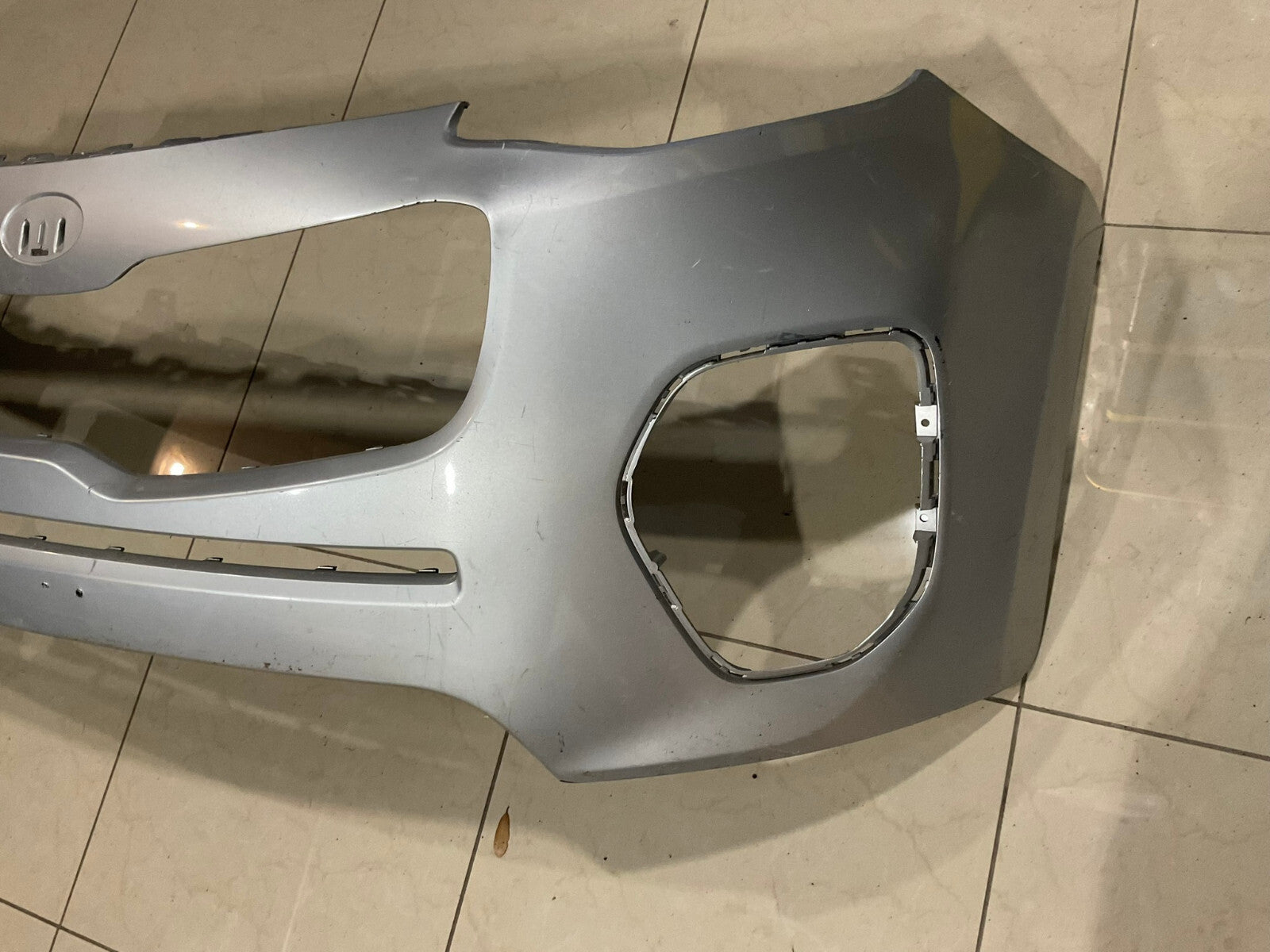Front Bumper Cover Silver 2017-2019 Kia Sportage CAPA