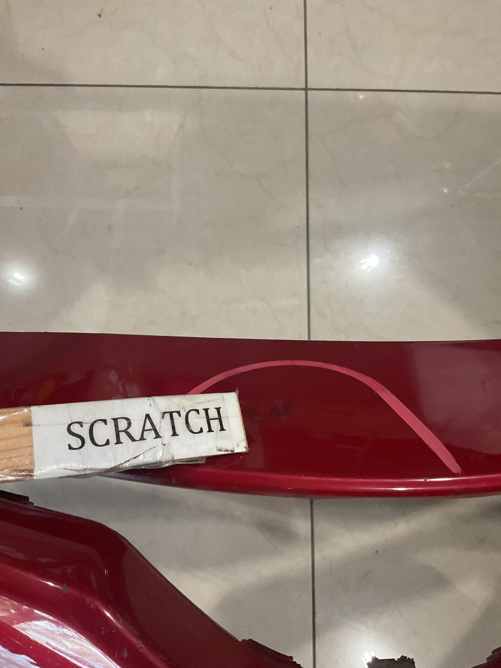 Front Bumper Cover Red Toyota Camry SE XSE 2018 2019 52119+06e20 OEM