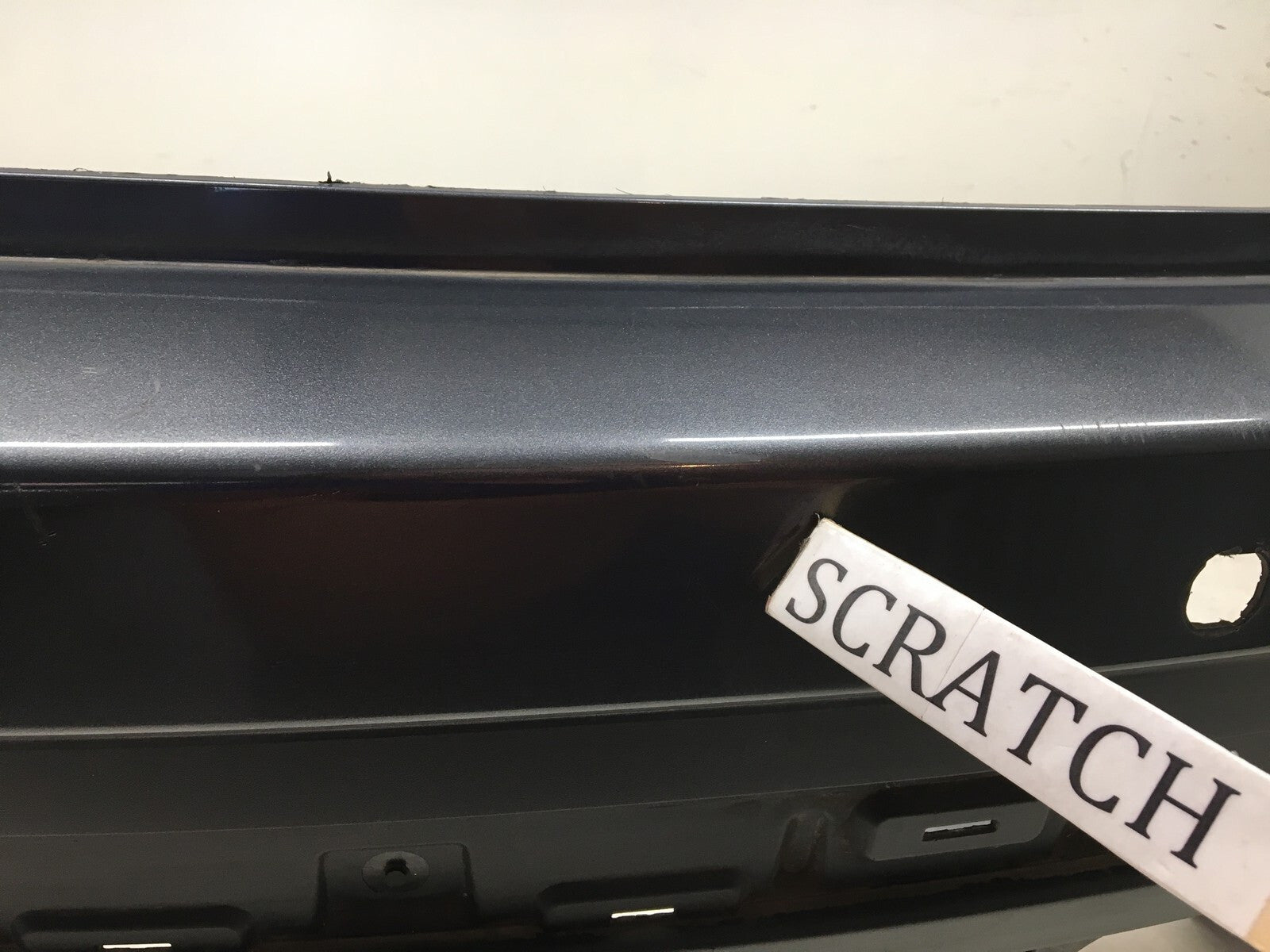 Rear Bumper Cover Nissan Pathfinder Platinum SV Hybrid w/o Sensr Holes 13-16 OEM