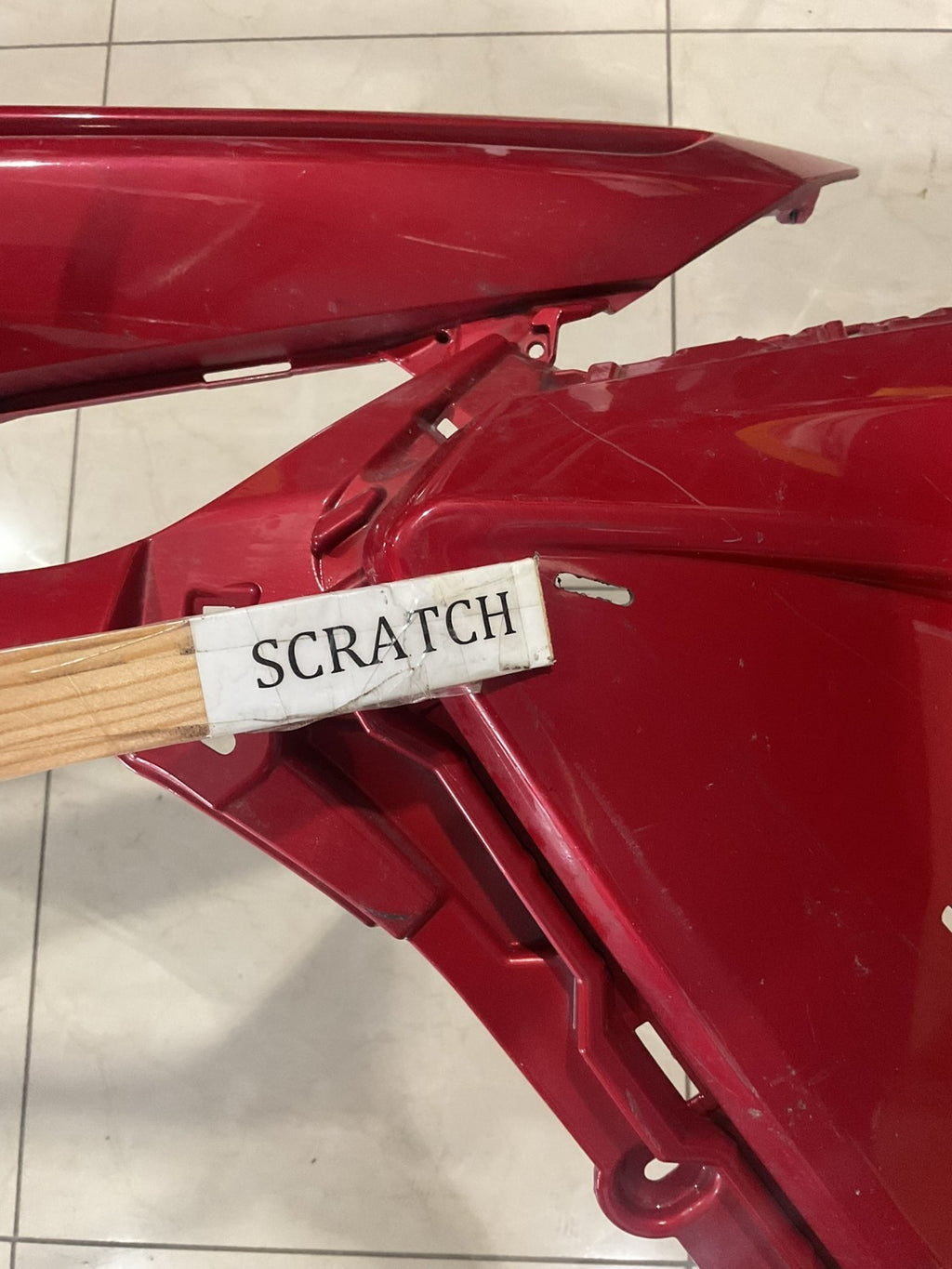 Front Bumper Cover Red Toyota Camry SE XSE 2018 2019 52119+06e20 OEM