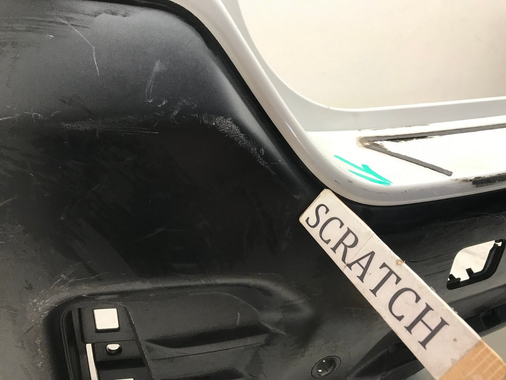 Rear Bumper Cover White Subaru Outback 2020 w/Sensor Holes 57704AN31A OEM