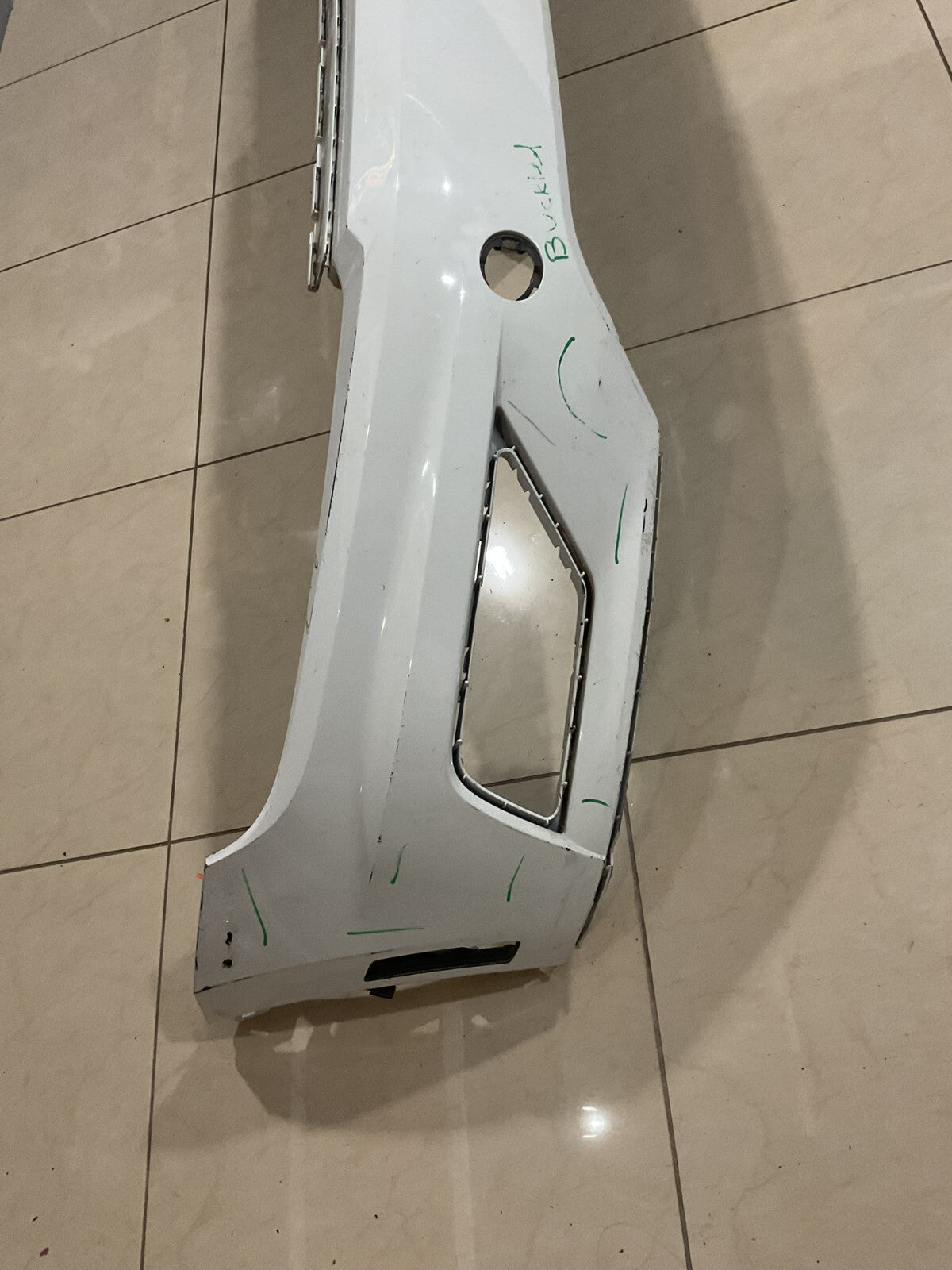 Front Bumper Cover White 2018-2021 Volkswagen Tiguan 6NN+807+221 OEM