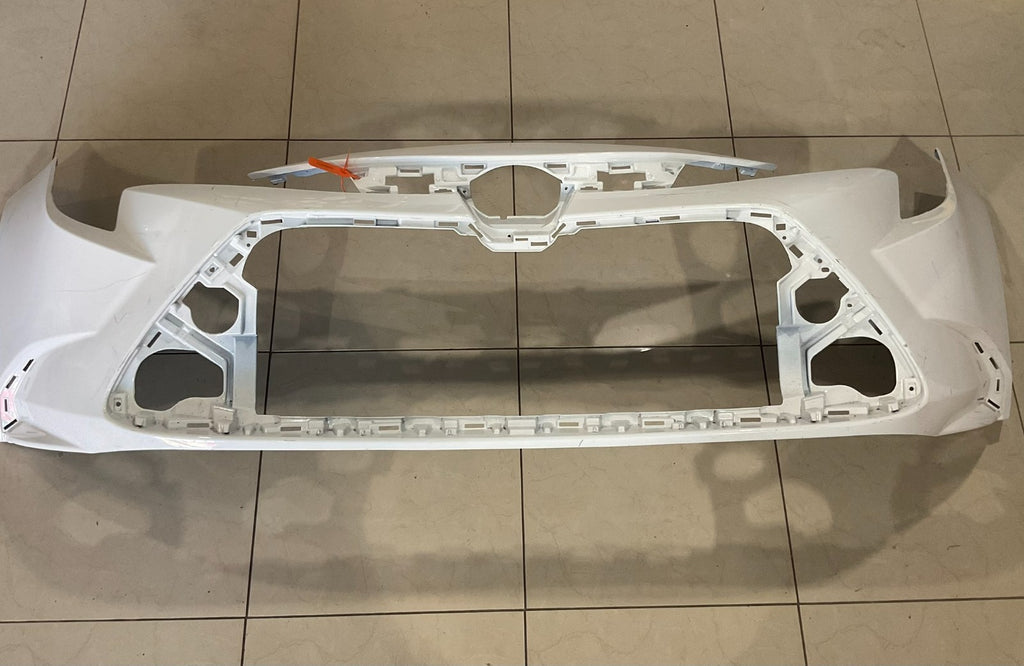 Front Bumper Cover White 2020-2022 Toyota Corolla LE CAPA