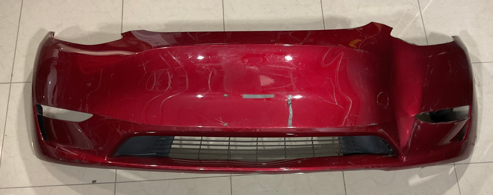 Front Bumper Cover Red 2020-2021 Tesla Model Y 1493741-00-A OEM
