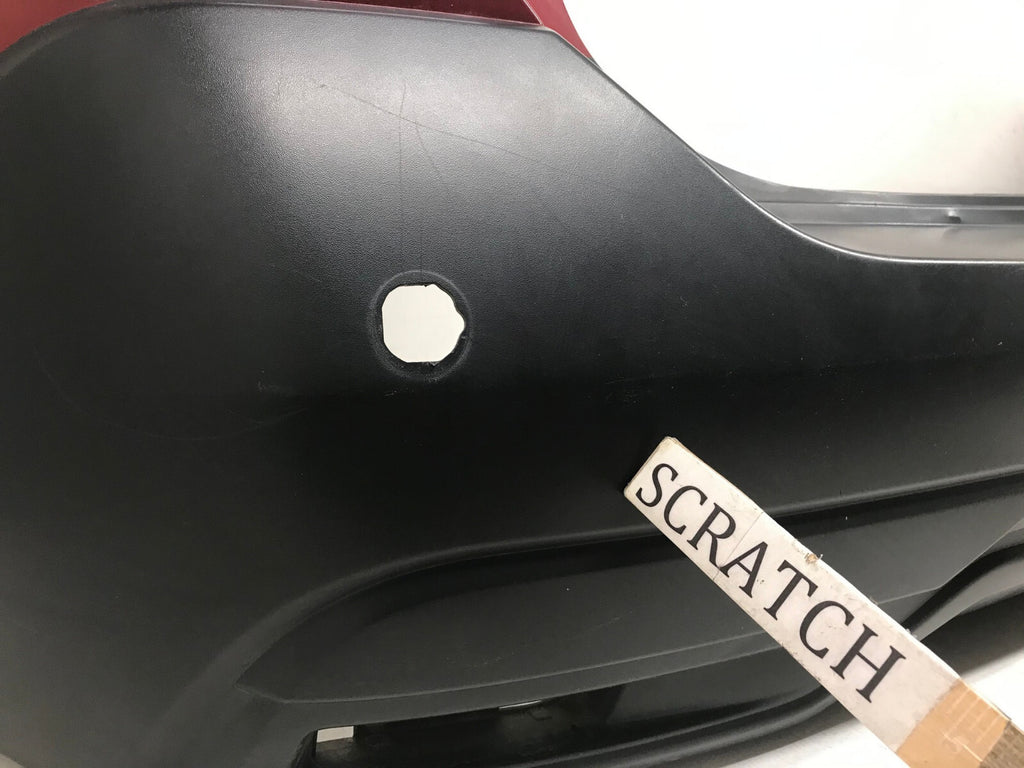 Rear Bumper Cover Red Nissan Kicks S SV 2018 2019 w/Sensor Holes 85022-5RB0H OEM