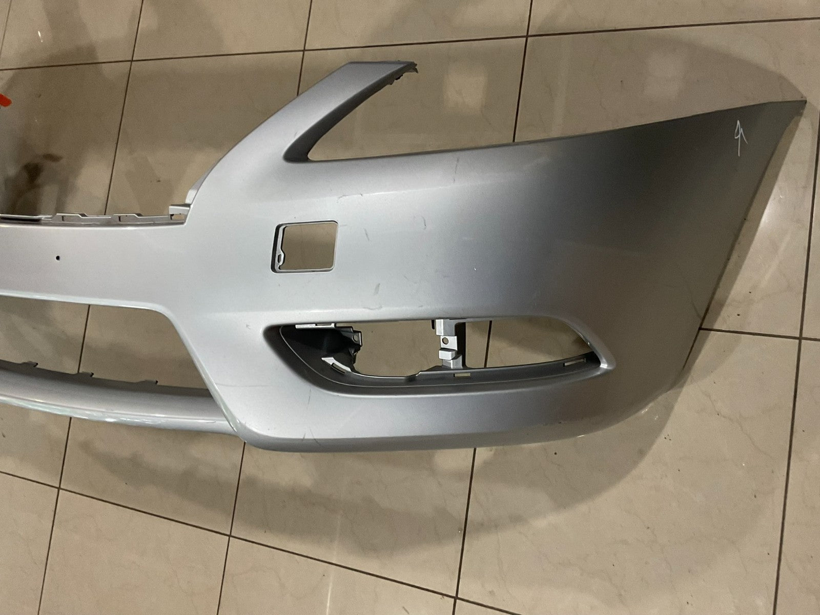 Front Bumper Cover Silver 2013-2015 Nissan Sentra 62022 3sh0h OEM