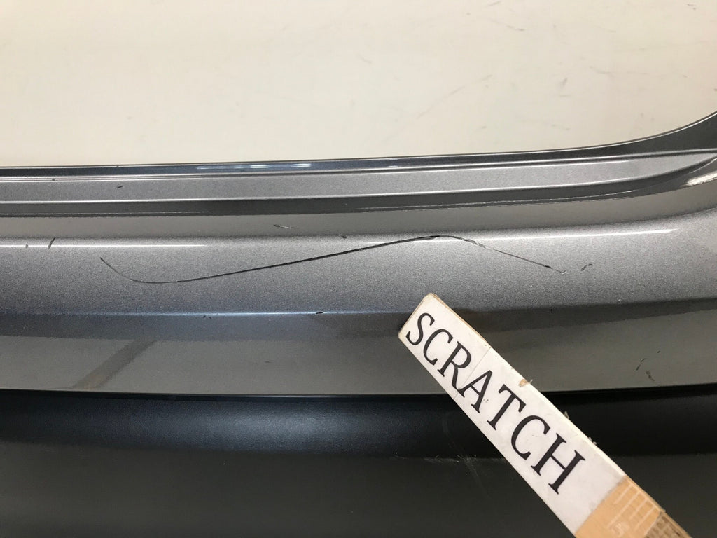 Rear Bumper Cover Gray Nissan Rogue Sport S/SL/SV 2017-2019 w/Sensor Holes OEM