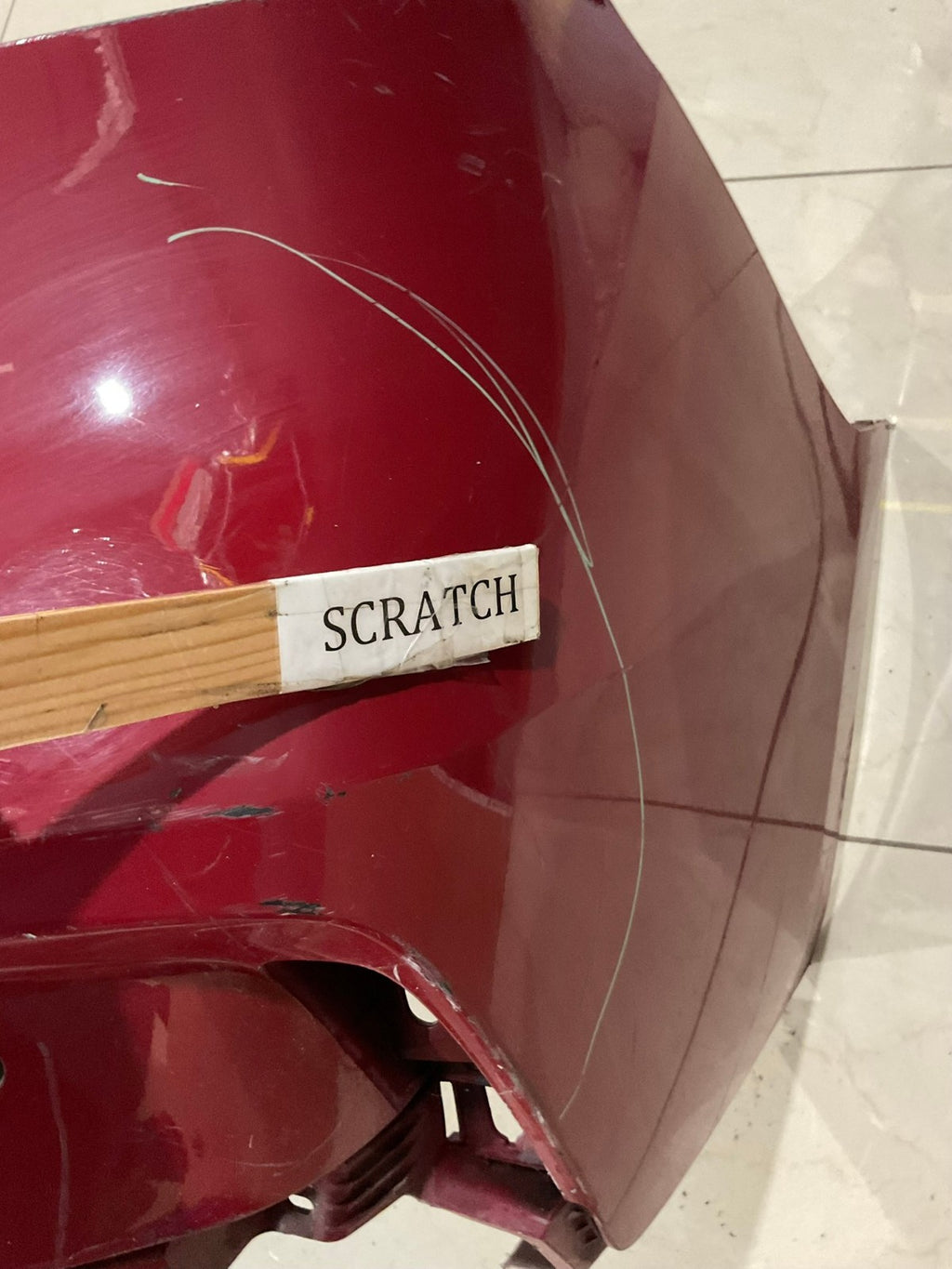 Rear Bumper Cover Red Acura MDX 2017 2019 71501+tz5+a000 OEM
