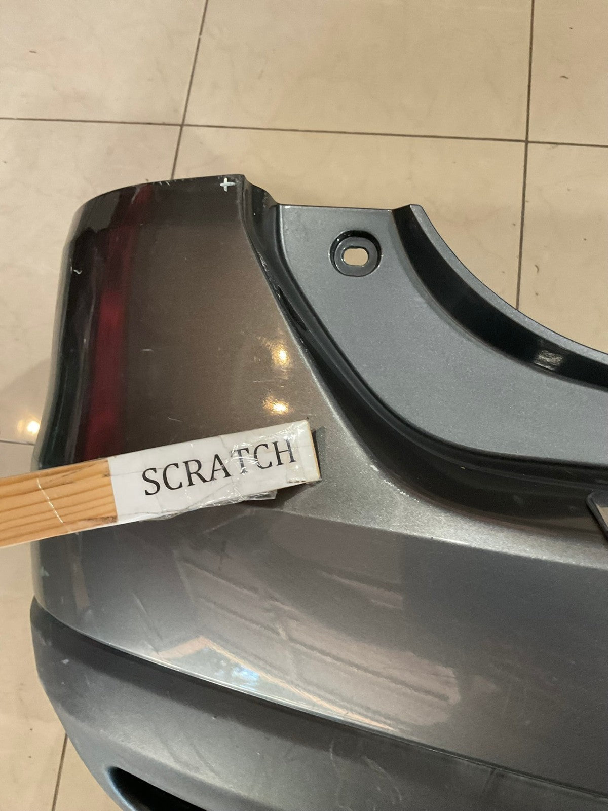 Rear Bumper Cover Red 2014-2016 Nissan Rogue S/SL/SV CAPA