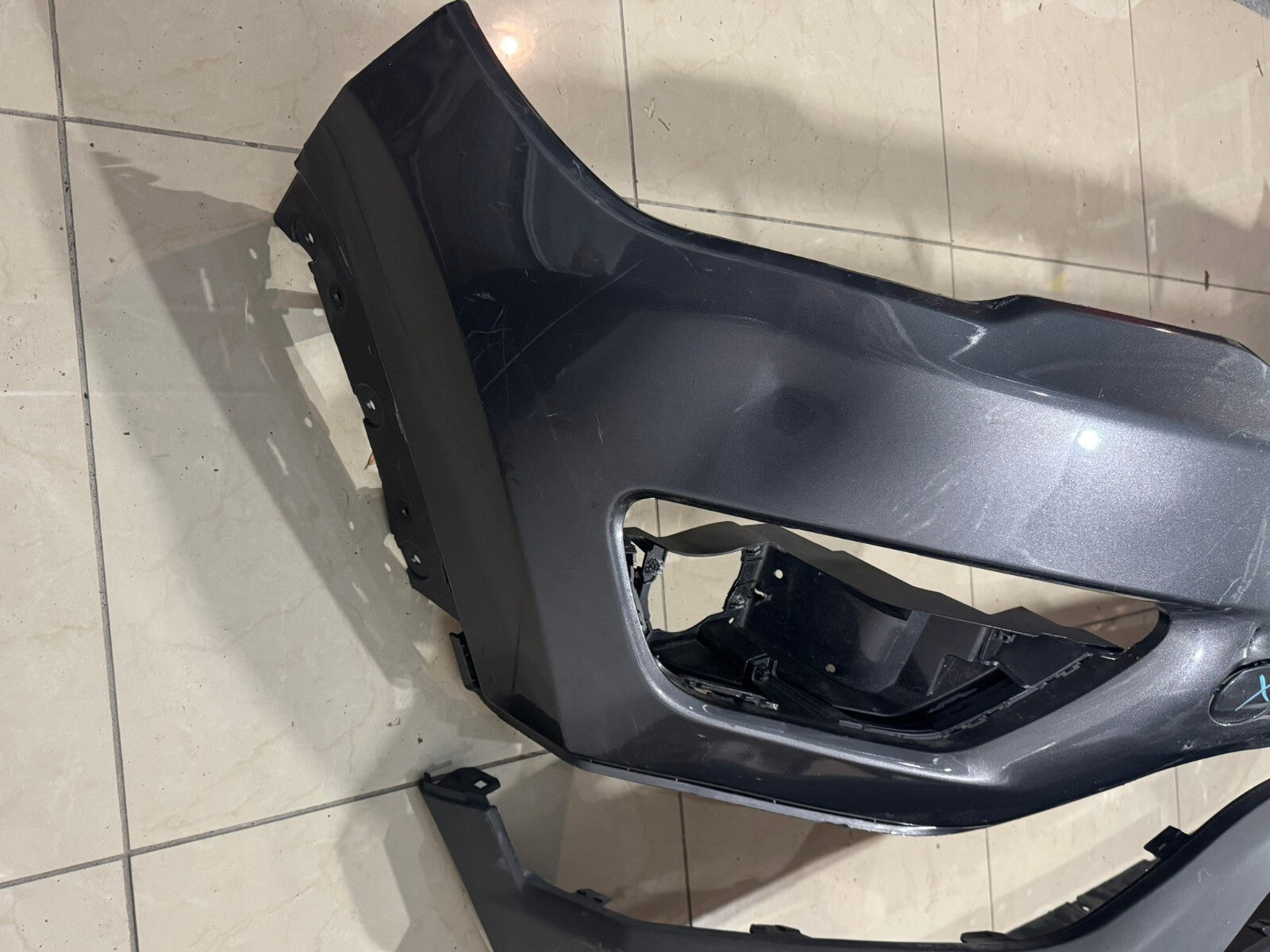 Front Bumper Cover Grey 2017-2021 Jeep Compass Sport CAPA