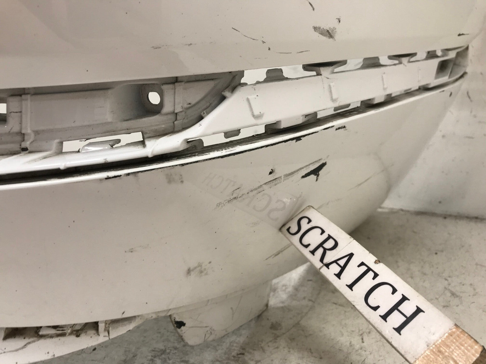 Rear Bumper Cover White Genesis GV80 2021 2023 w/Sensor Holes 86611-T6000 OEM