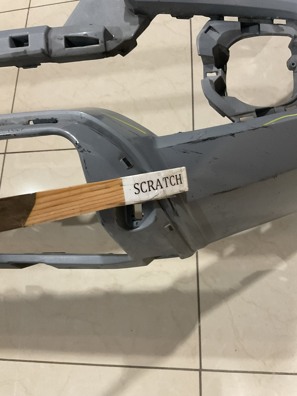 Front Bumper Cover Grey Toyota Tacoma SR SR5 Limited 2016-2019 52119+04240 OEM