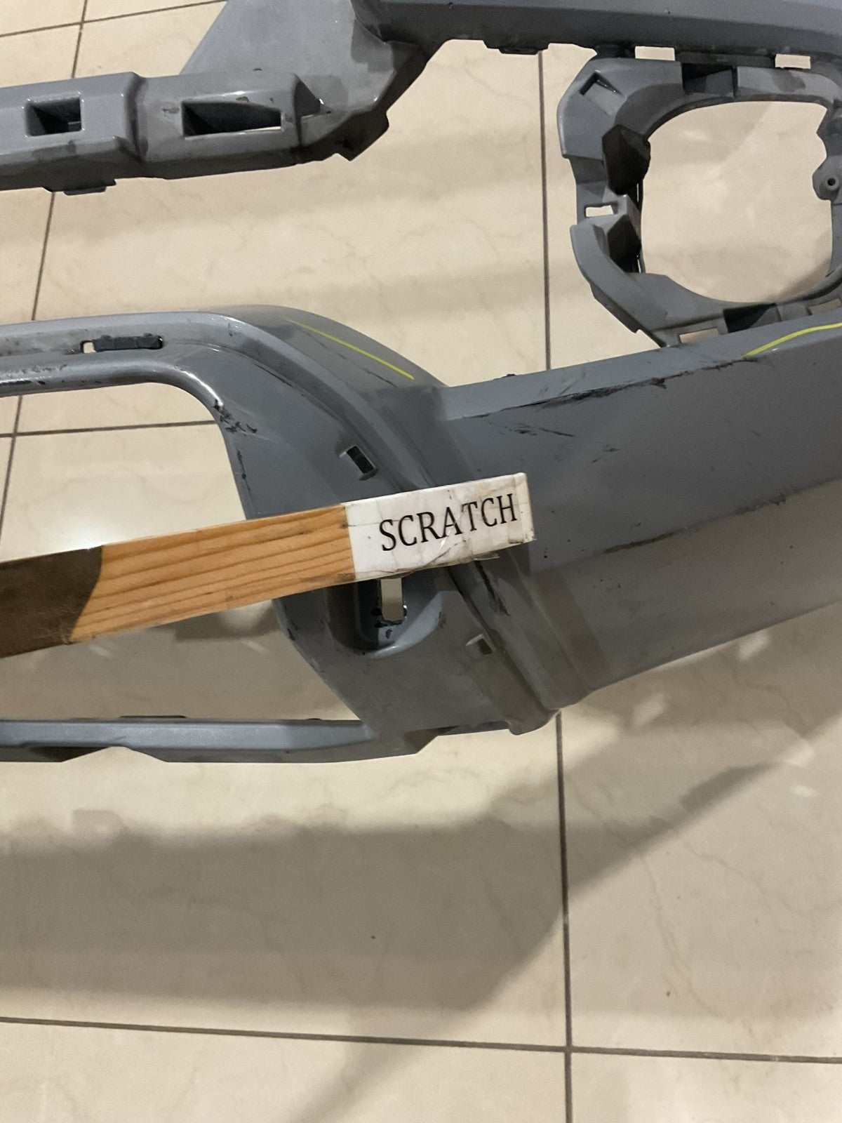 Front Bumper Cover Grey Toyota Tacoma SR SR5 Limited 2016-2019 52119+04240 OEM