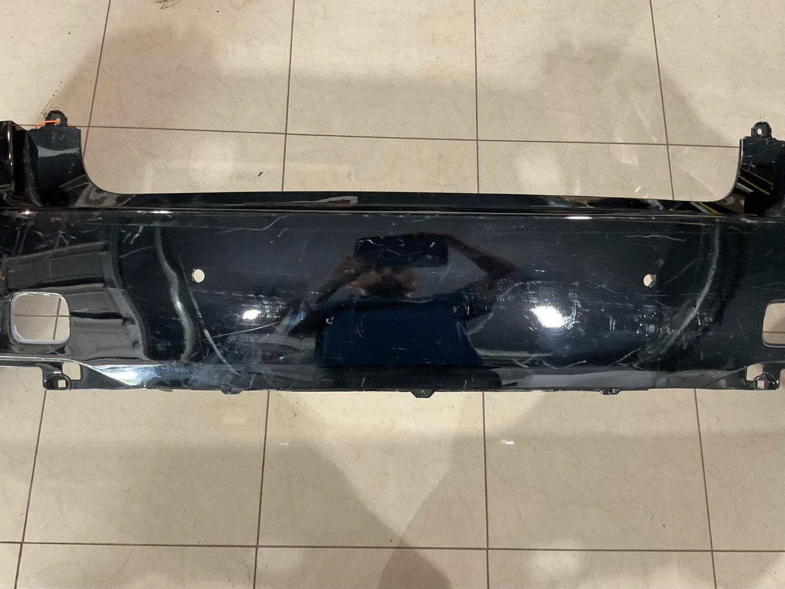 Rear Bumper Cover Black 2018-2022 Lexus LS500 LS500H 52159+50220 OEM