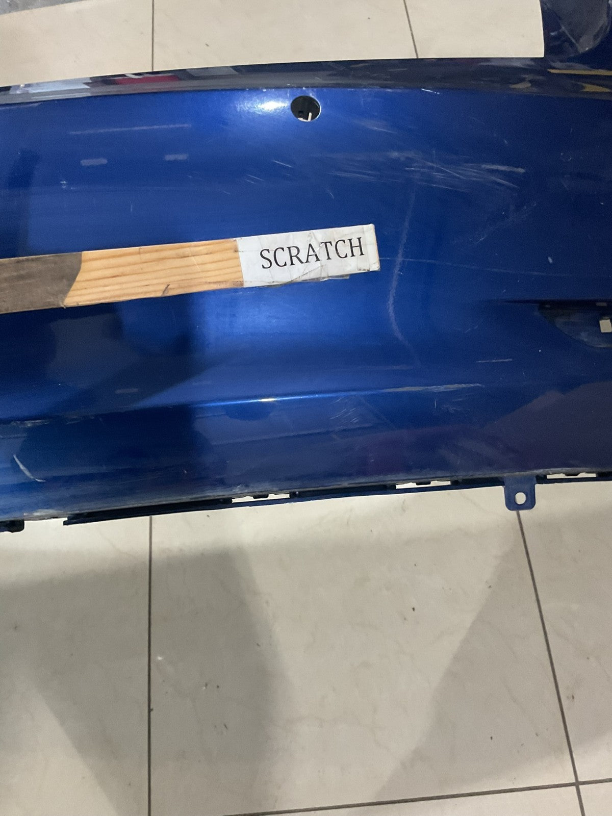 Rear Bumper Cover Blue 17-23 Tesla Model 3 CAPA