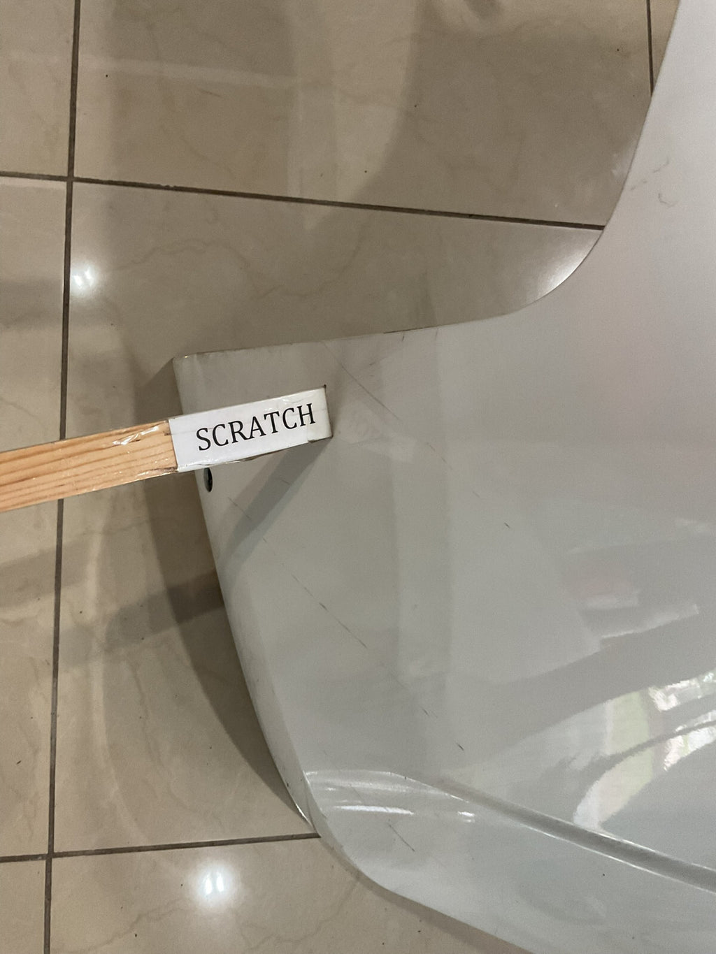 Rear Bumper Cover White 2017 2018 2019 2020 2021 Tesla Model 3 CAPA