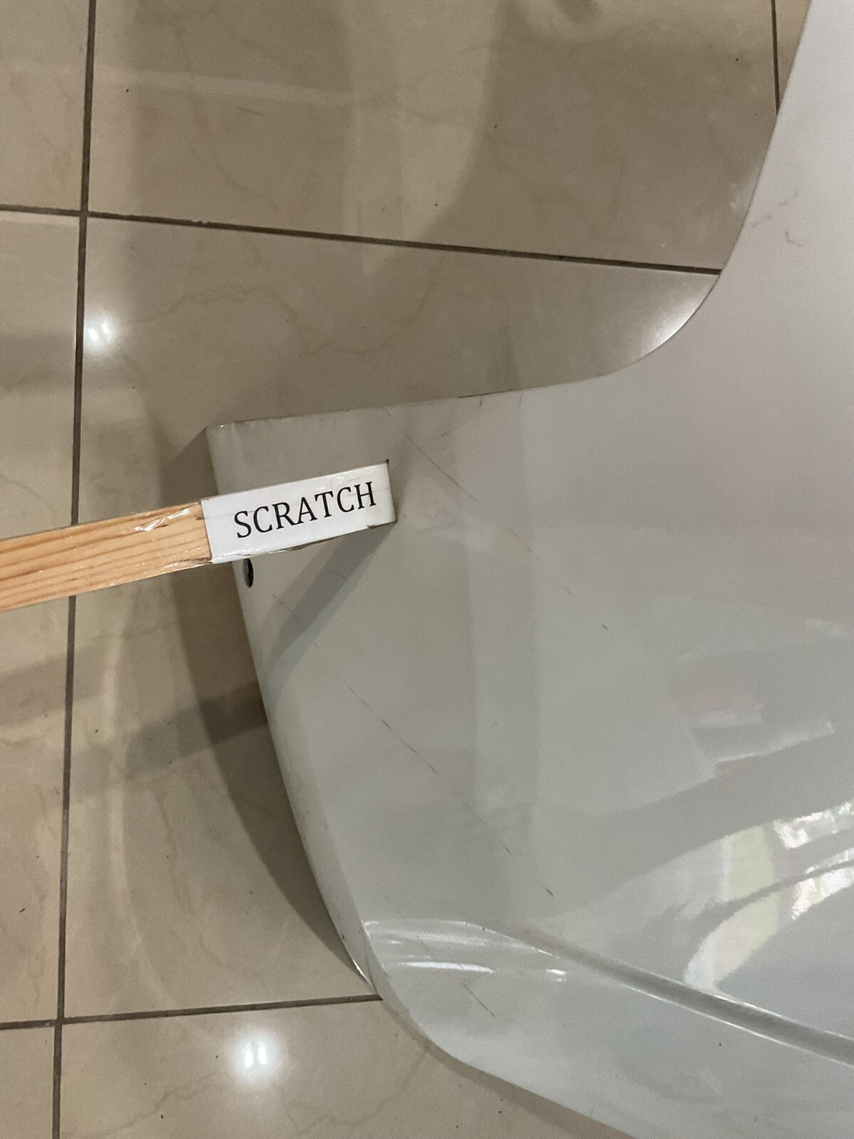Rear Bumper Cover White 2017 2018 2019 2020 2021 Tesla Model 3 CAPA