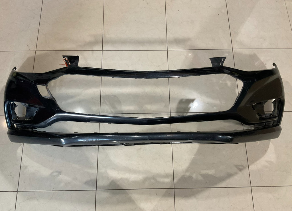 Front Bumper Cover Black 2016-2018 Chevrolet Cruze 23422668 OEM