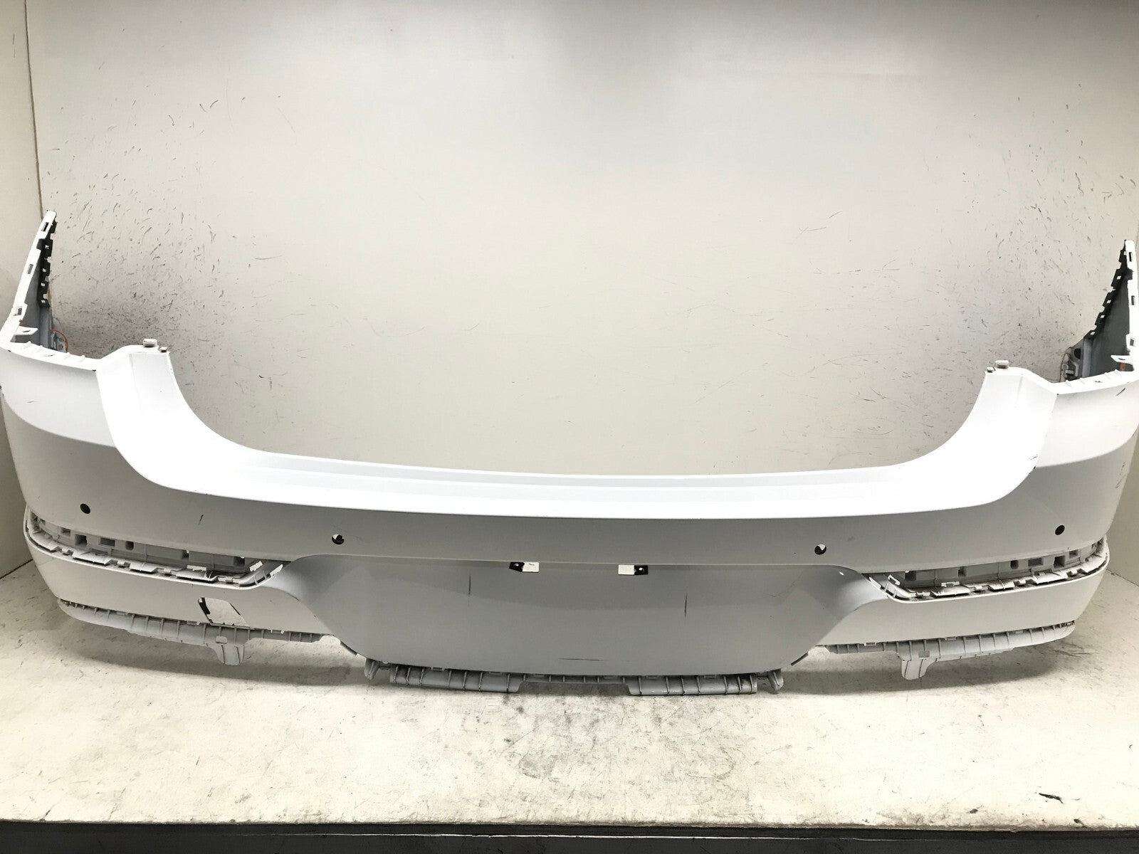 Rear Bumper Cover White Genesis GV80 2021 2023 w/Sensor Holes 86611-T6000 OEM