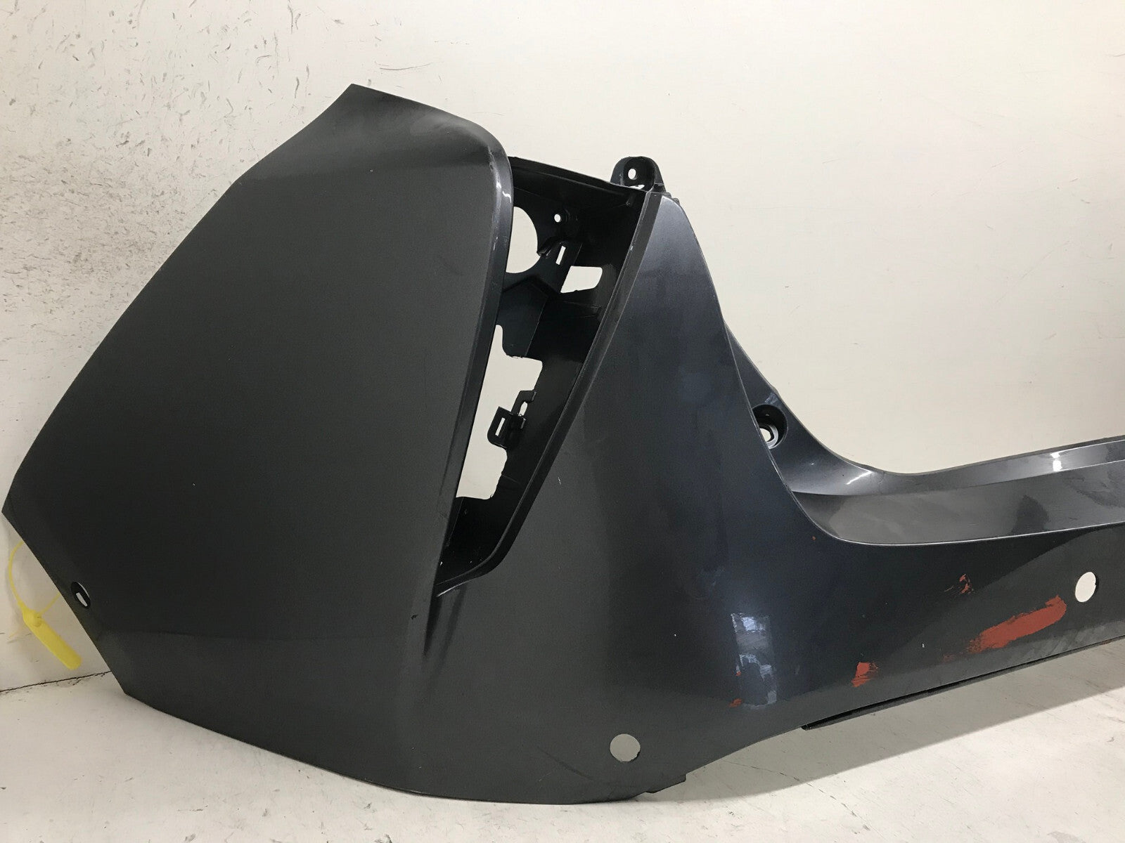 Rear Bumper Cover Gray Toyota Prius Two Three Four 16-18 w/Sensor Holes OEM