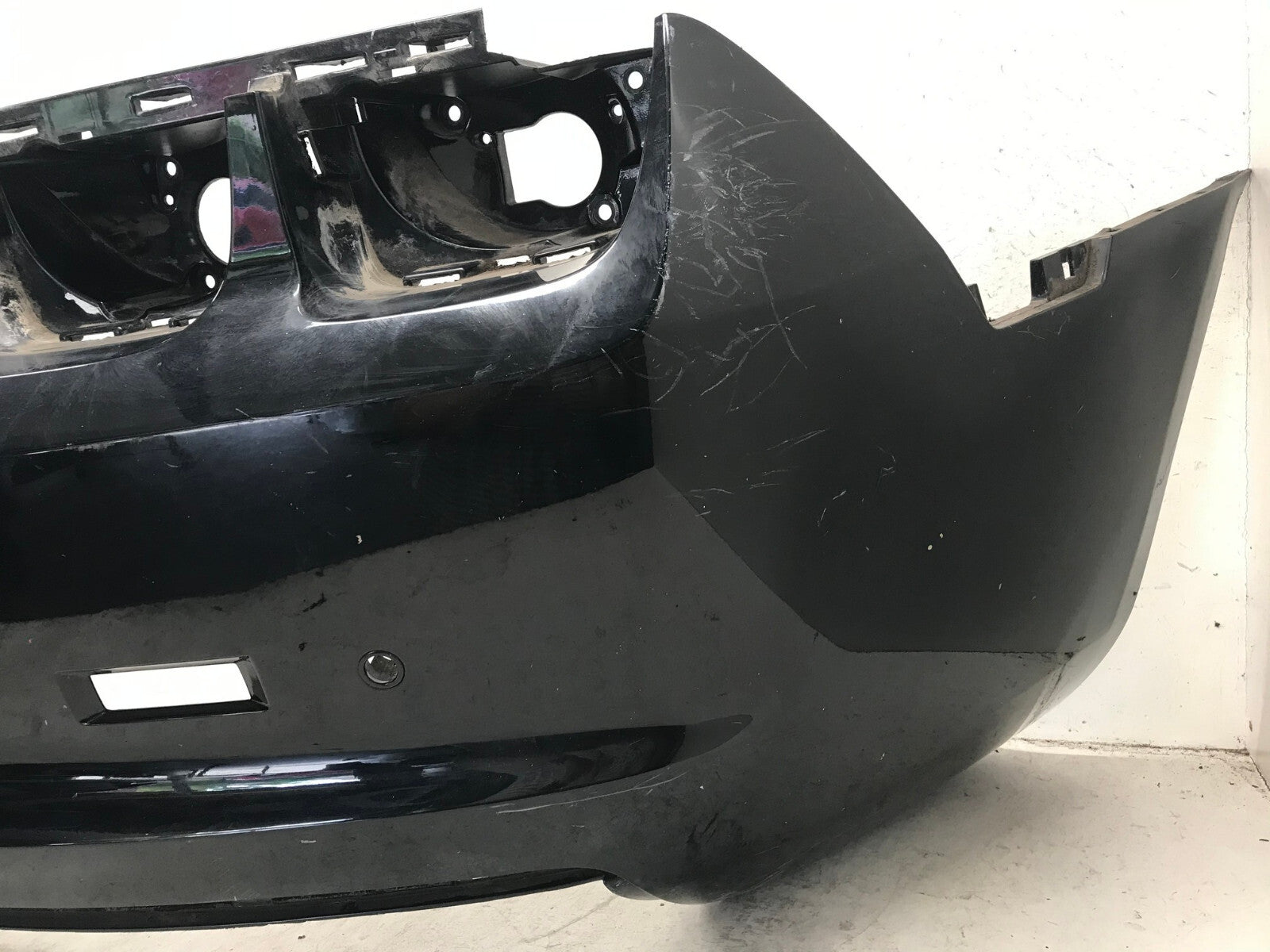 Rear Bumper Cover Black 2010-2013 Chevy Camaro w/Sensor Holes 92238776 OEM