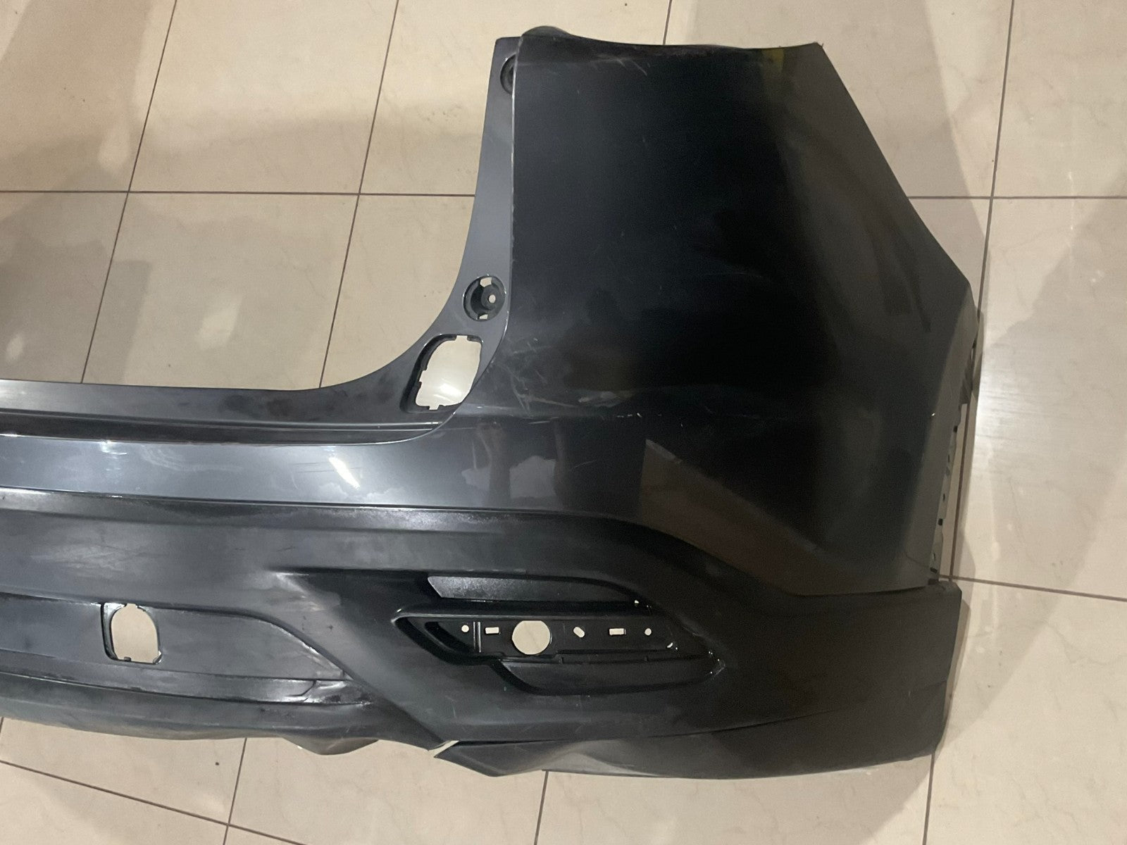 Rear Bumper Cover Grey Mazda CX 9 2016-2018 tk48+50221 OEM