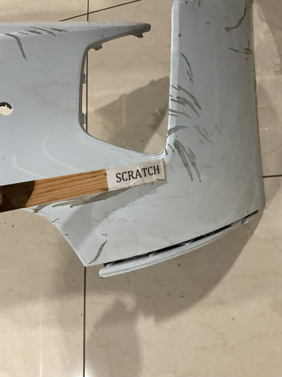 Front Bumper Cover White Porsche Taycan 2020 2021 2022 9J1+807+221 OEM