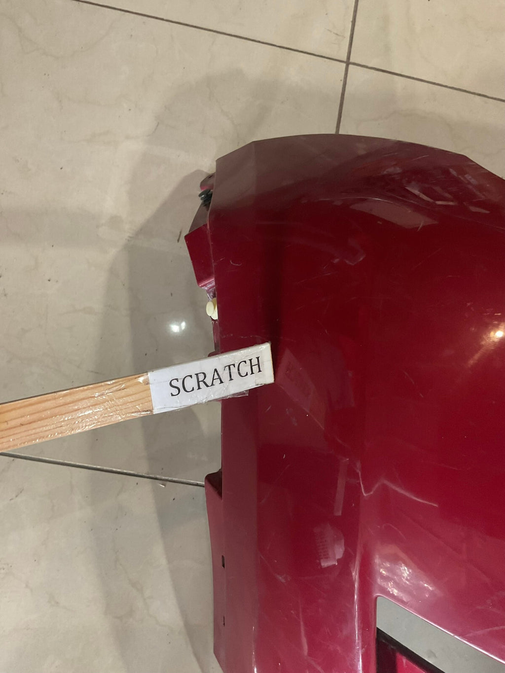 Front Bumper Cover Red Tesla Model Y 2020 - 2024  CAPA
