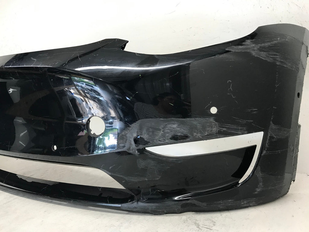 Front Bumper Cover Black 2020-2022 Tesla Model Y Long Range w/Sensor Holes OEM