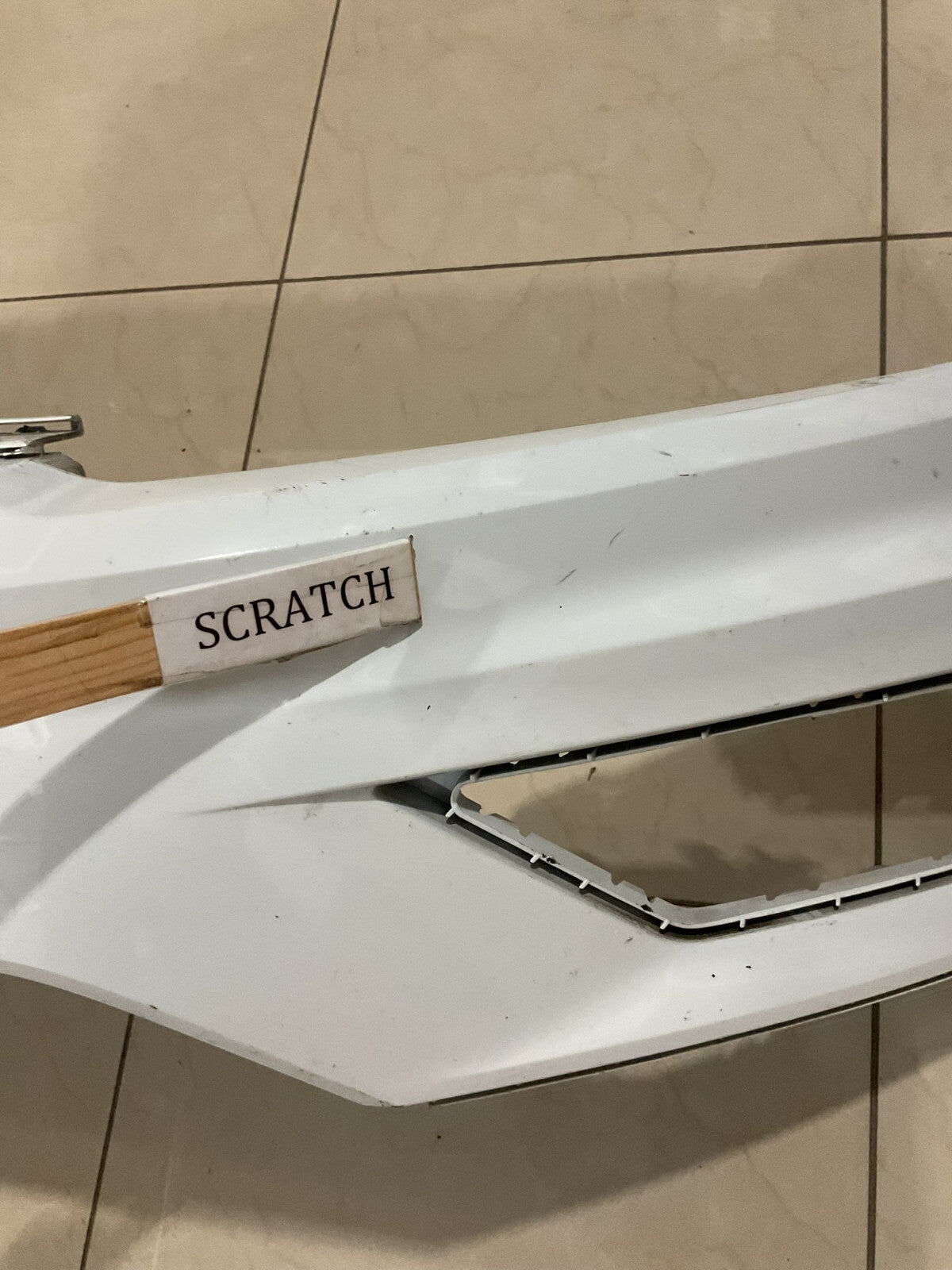 Front Bumper Cover White 2018-2021 Volkswagen Tiguan 6NN+807+221 OEM