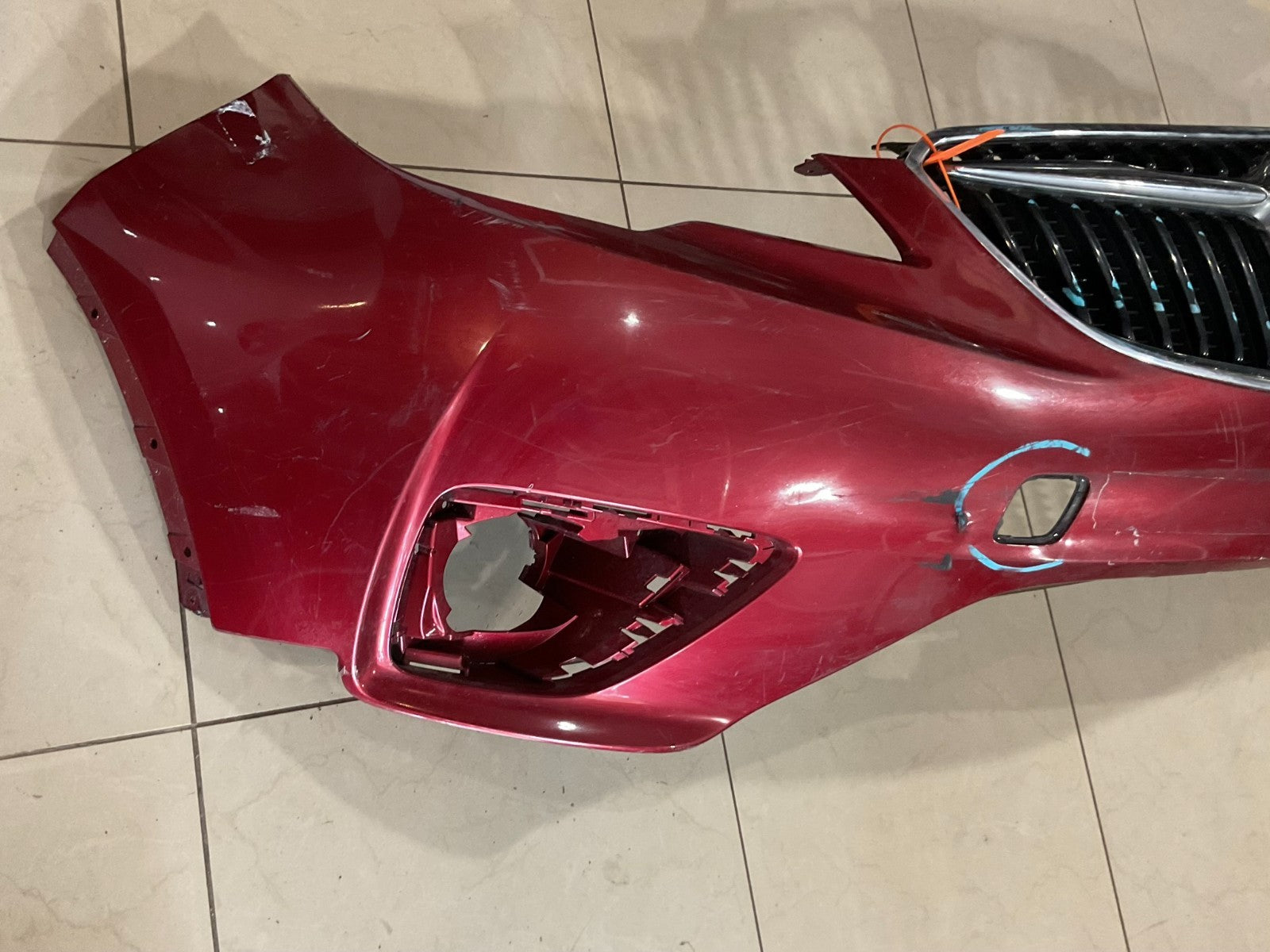 Front Bumper Cover Red 2019 2020 Buick Envision CAPA