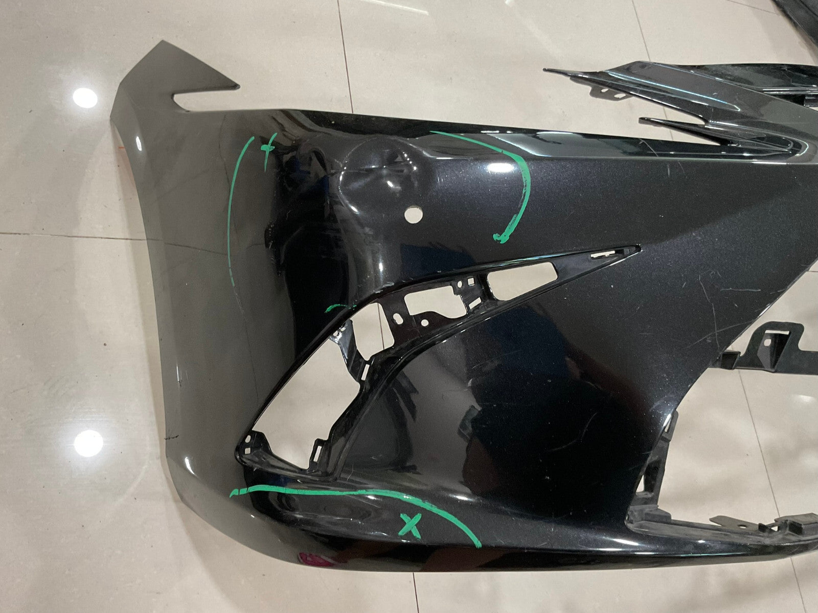 Front Bumper Cover Black 2019 2020 Lexus ES350 F-Sport 52119-06J00 OEM