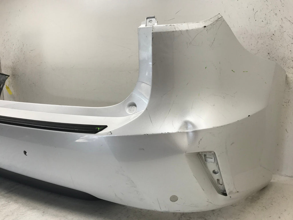 Rear Bumper Cover White Lexus RX350 RX450H Base F Sport 16-18 w/Sensor Holes OEM