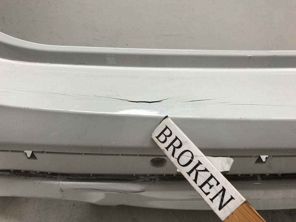 Rear Bumper Cover White BMW X3 G01 2017 w/Sensor Holes 7418068 OEM