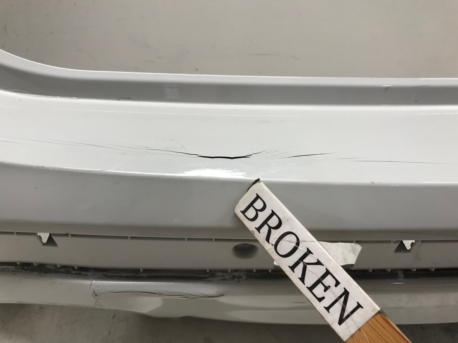 Rear Bumper Cover White BMW X3 G01 2017 w/Sensor Holes 7418068 OEM