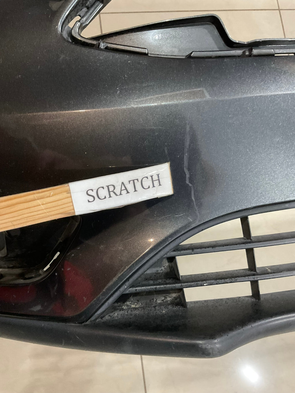 Front Bumper Cover Grey Ford Focus S SE 2015-2018 E1EB-17757 OEM