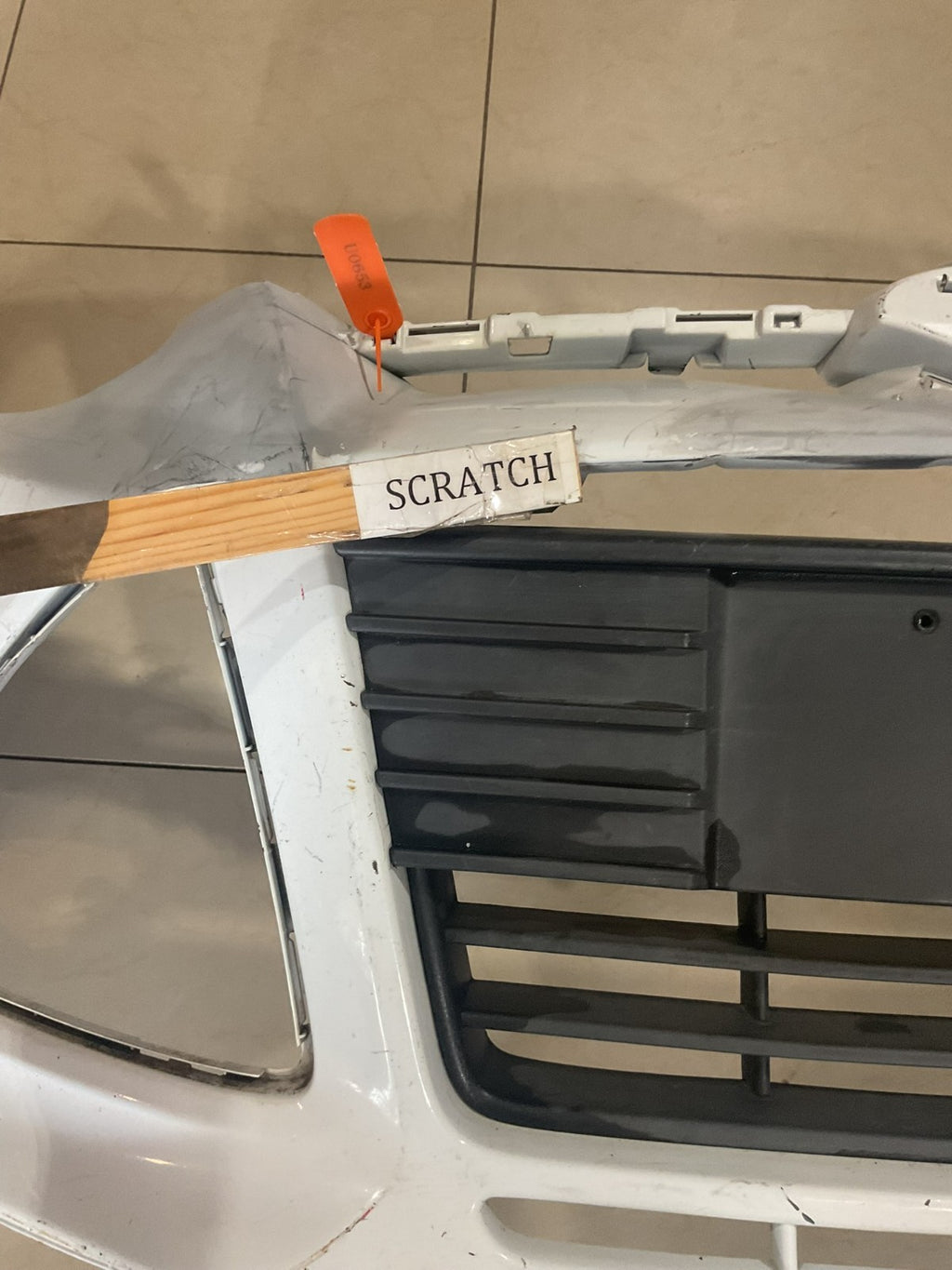 Front Bumper Cover White 2012-2014 Ford Focus bm51 17757 c OEM