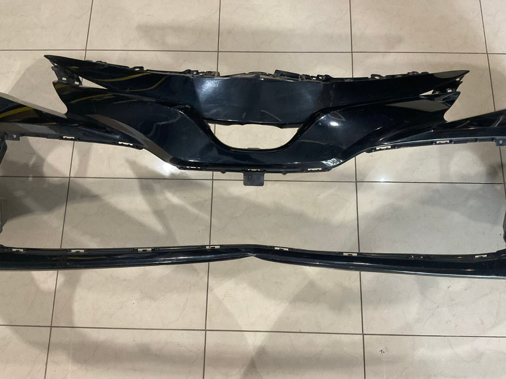 Front Bumper Cover Black Toyota Camry LE XLE Hybrid 2018 2019 52119+33A50 OEM