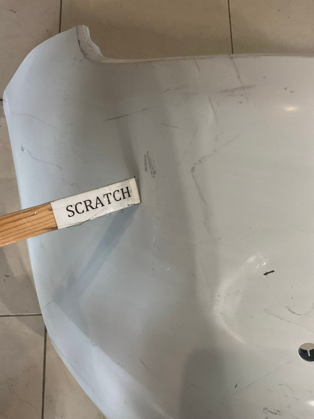 Rear Bumper Cover White 2019 Porsche Macan 971+807+421 OEM