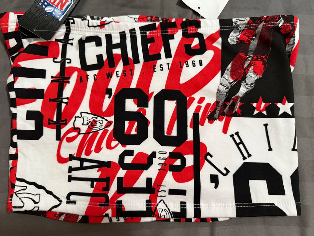 Women’s NEW  Chiefs Crop top Football Sports NFL Cropped Tube Top