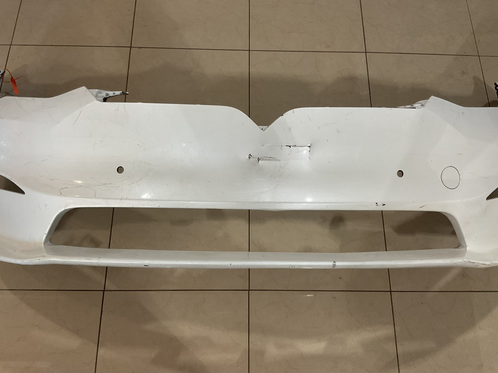Front Bumper Cover White Tesla Model X 2021-2024