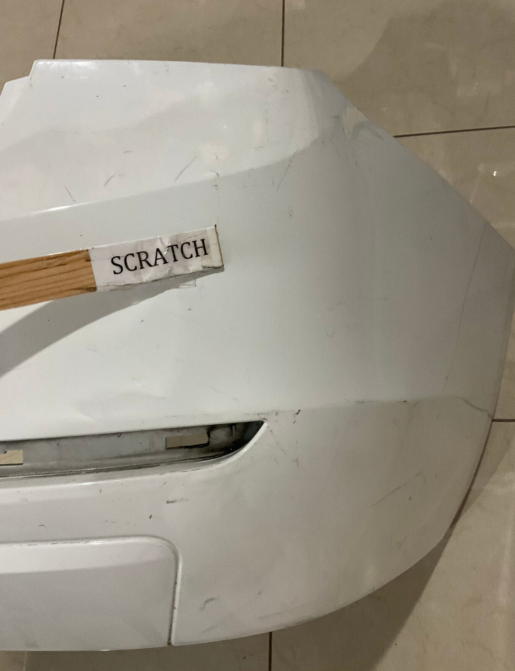 Rear Bumper Cover White 14-16 BMW F10 5-Series 158+577+11 OEM