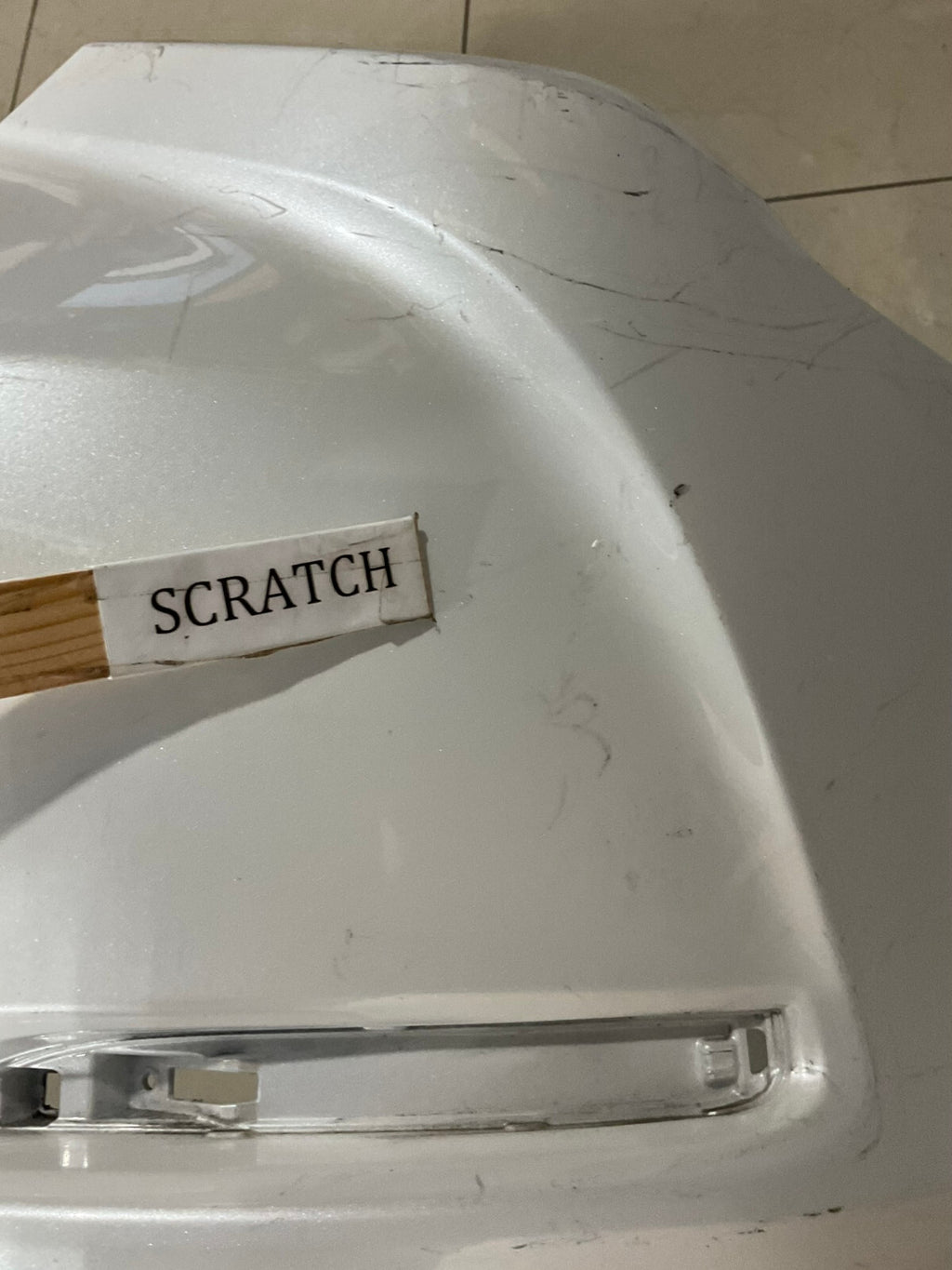 Rear Bumper Cover White 2019-2020 Lexus ES350 52159-33470 OEM