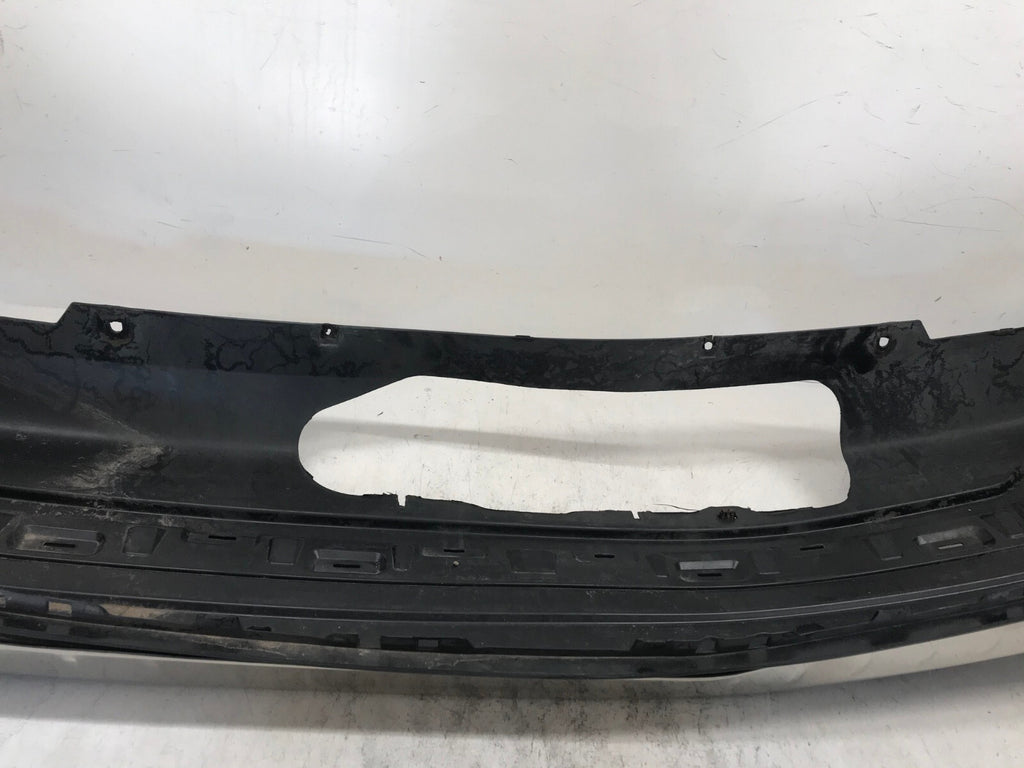 Rear Bumper Cover Black Nissan Pathfinder S SL Platinum 13-16 w/Sensor Holes OEM
