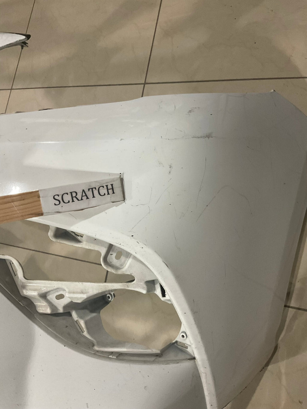 Front Bumper Cover White Toyota Camry 2021 2022 52119-06E20 OEM