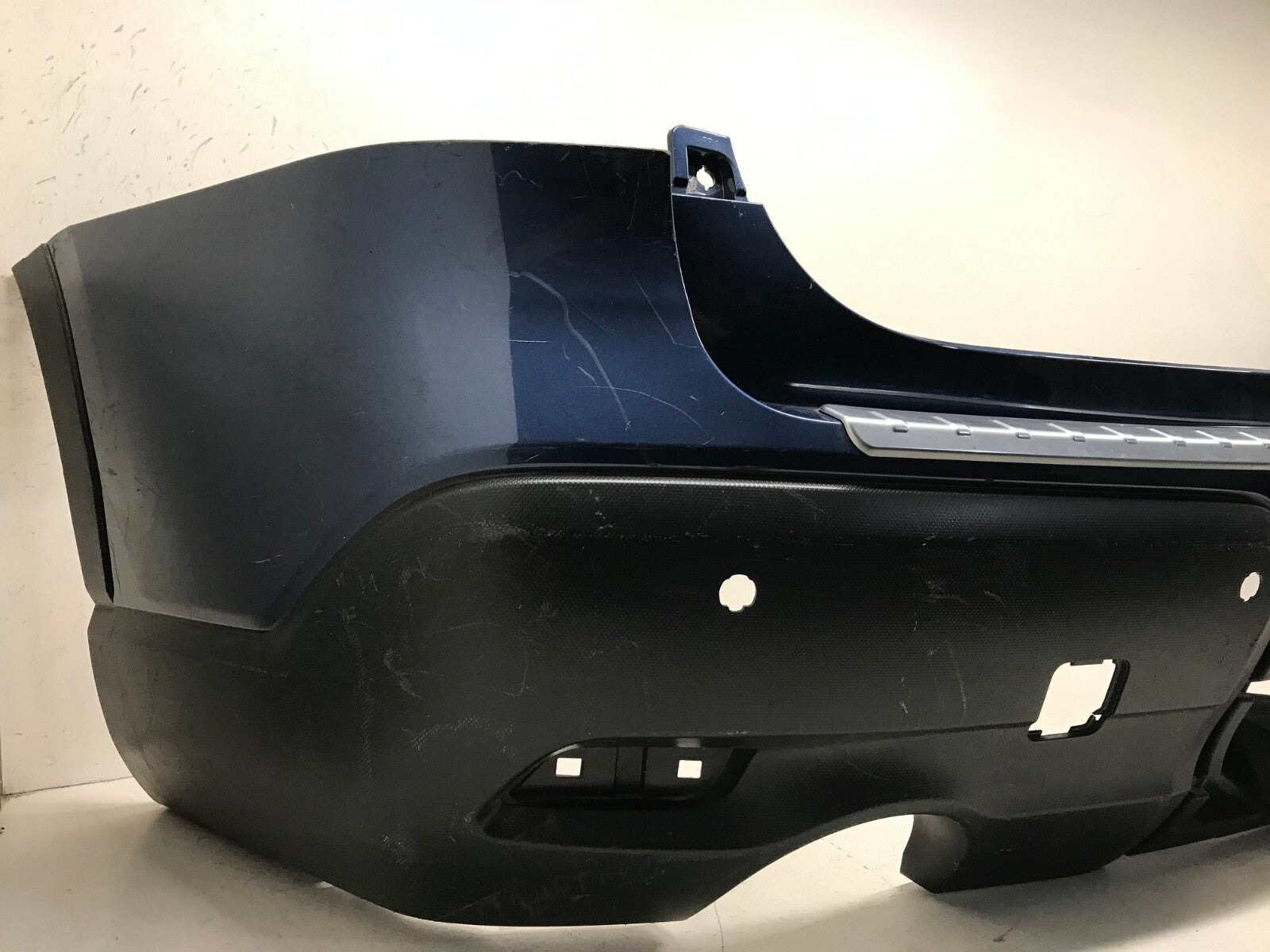 Rear Bumper Cover Blue Subaru Ascent Base Limited Premium 19 20 w/Sens Holes OEM
