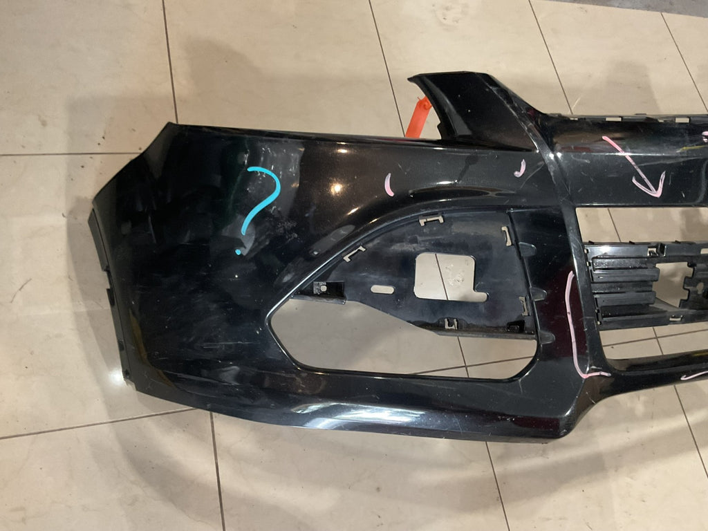 Front Bumper Cover Black 2013-2016 Ford Escape CAPA